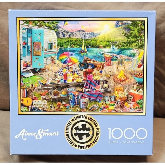 Buffalo Games Other - AIMEE STEWART The Family Campsite Puzzle - 1000 Piece - NEW SEALED